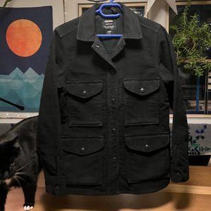 FIlson Womens Moleskin Jac-Shirt, black, size small (cat not included)